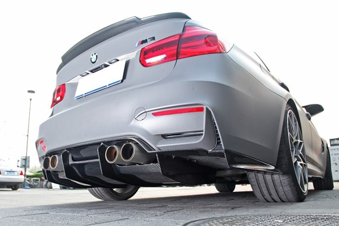 MStyle Racing 4 Piece Carbon Fibre Rear Diffuser for F8X M3 M4
